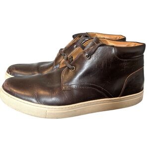 Roots Men's Brown Leather Ankle Boots